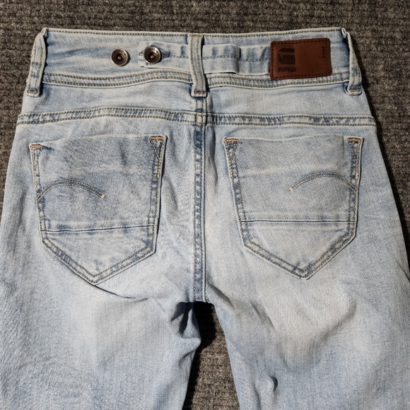 G-Star Raw Midge Saddle Mid Rise Bootleg Fit Jeans Size 24/30 - Picture 7 of 12